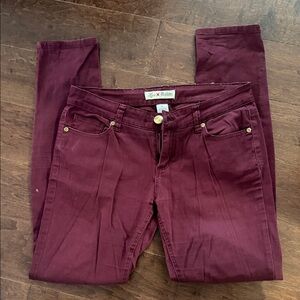 Love nation red skinny pants size 4 GUC